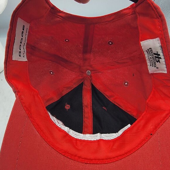 Dodge Motorsports Adults Black Red Baseball Cap Adjustable Snapback Hat - Picture 7 of 10